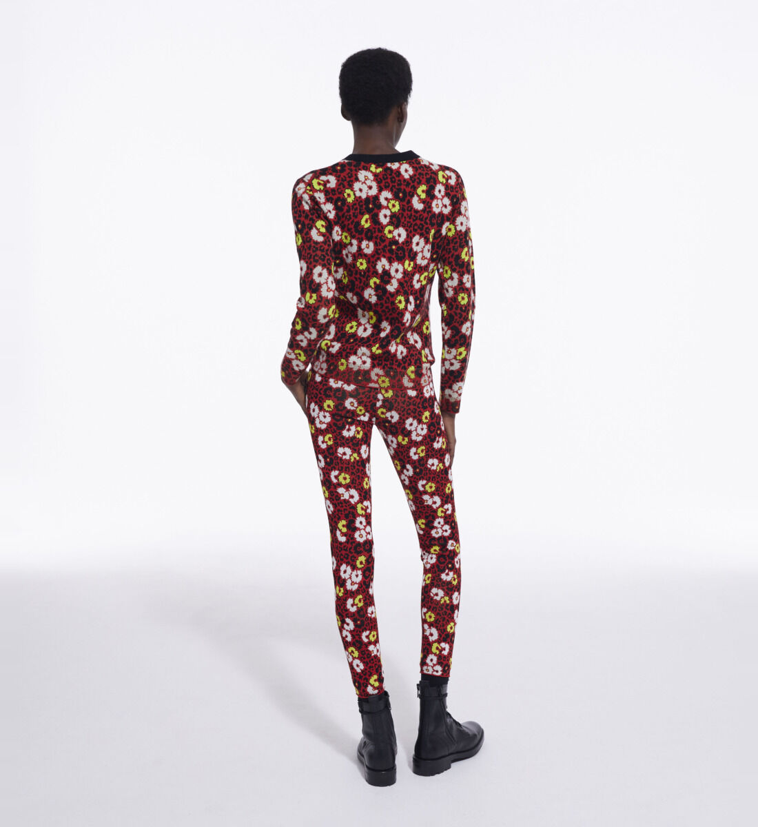 Floral print wool sweater The Kooples