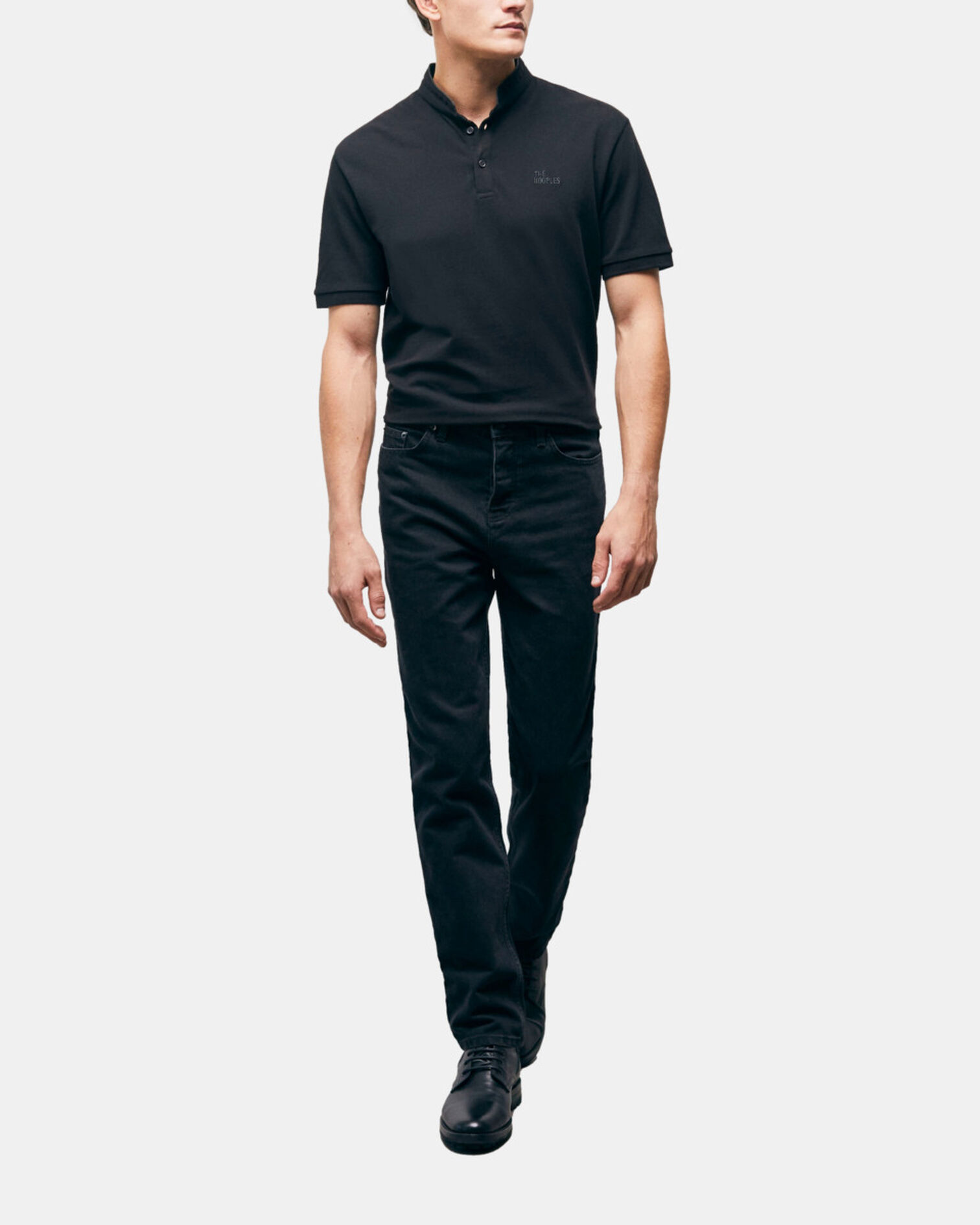 Black polo, BLACK, hi-res image number null