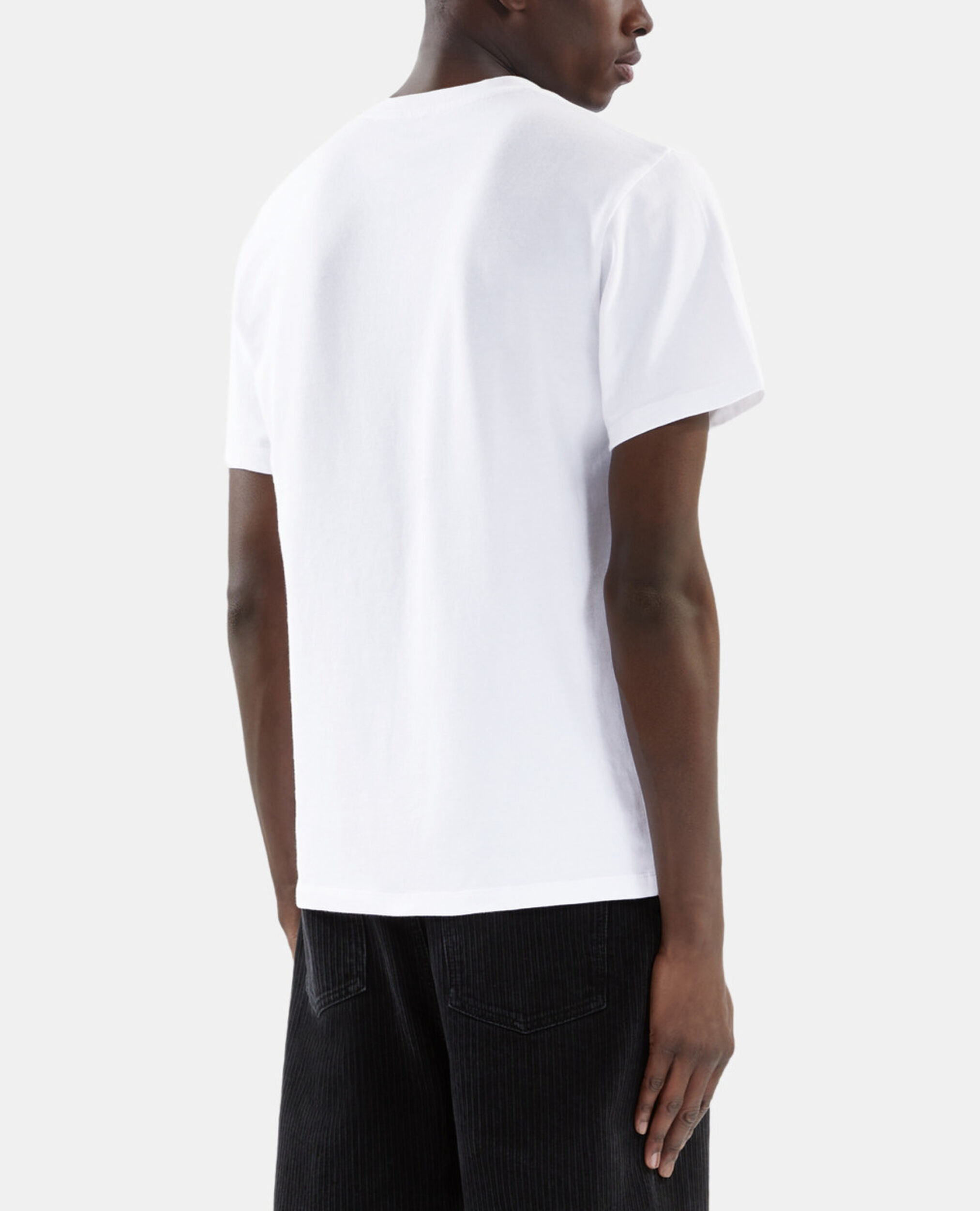 Weißes T-Shirt mit Butterfly-Beflockung, WHITE, hi-res image number null