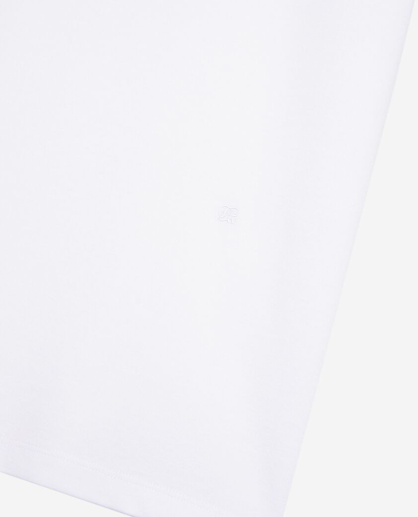 The Kooples H WHITE unisex plain white straight t-shirt