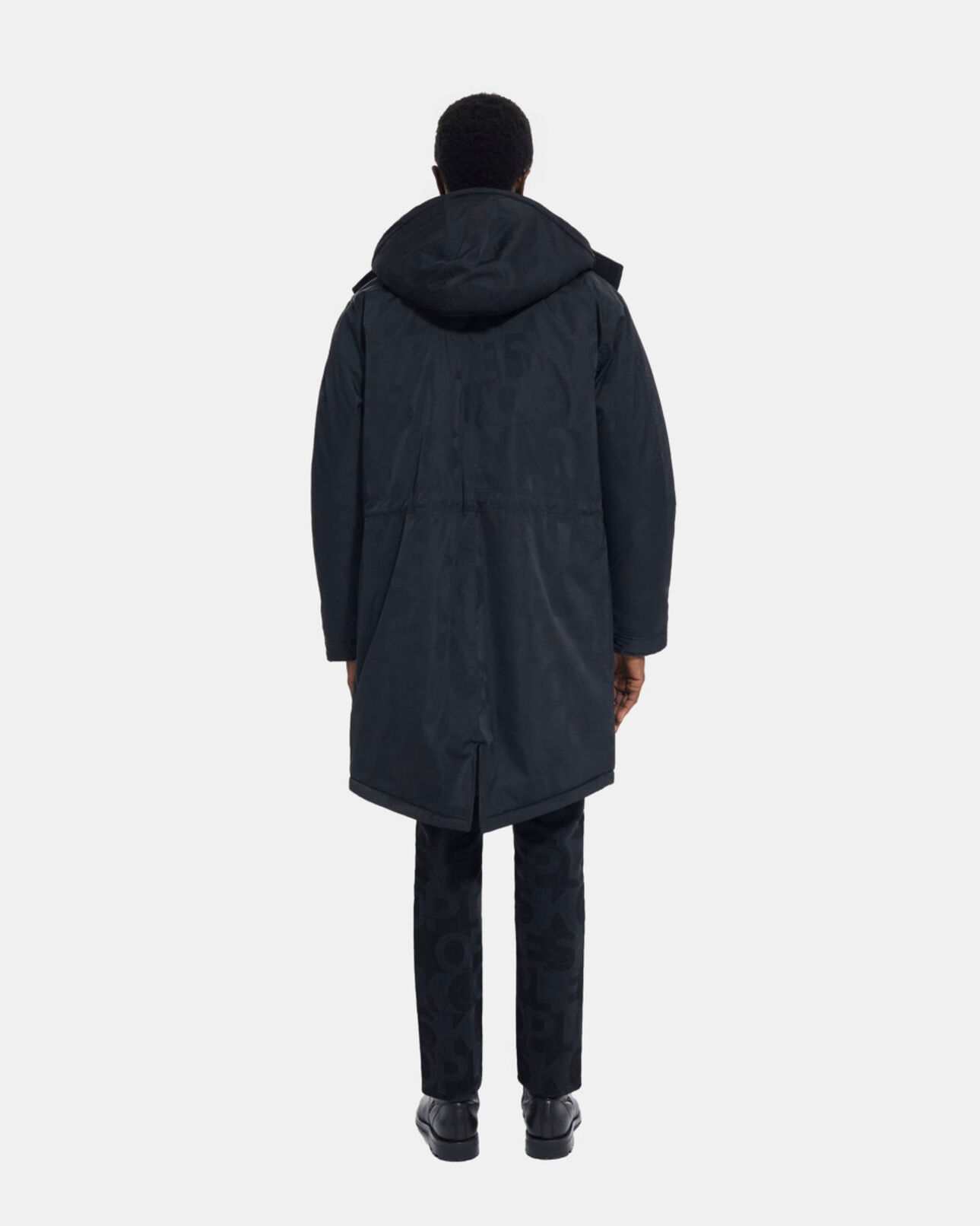 The Kooples MEN BLACK the kooples logo parka