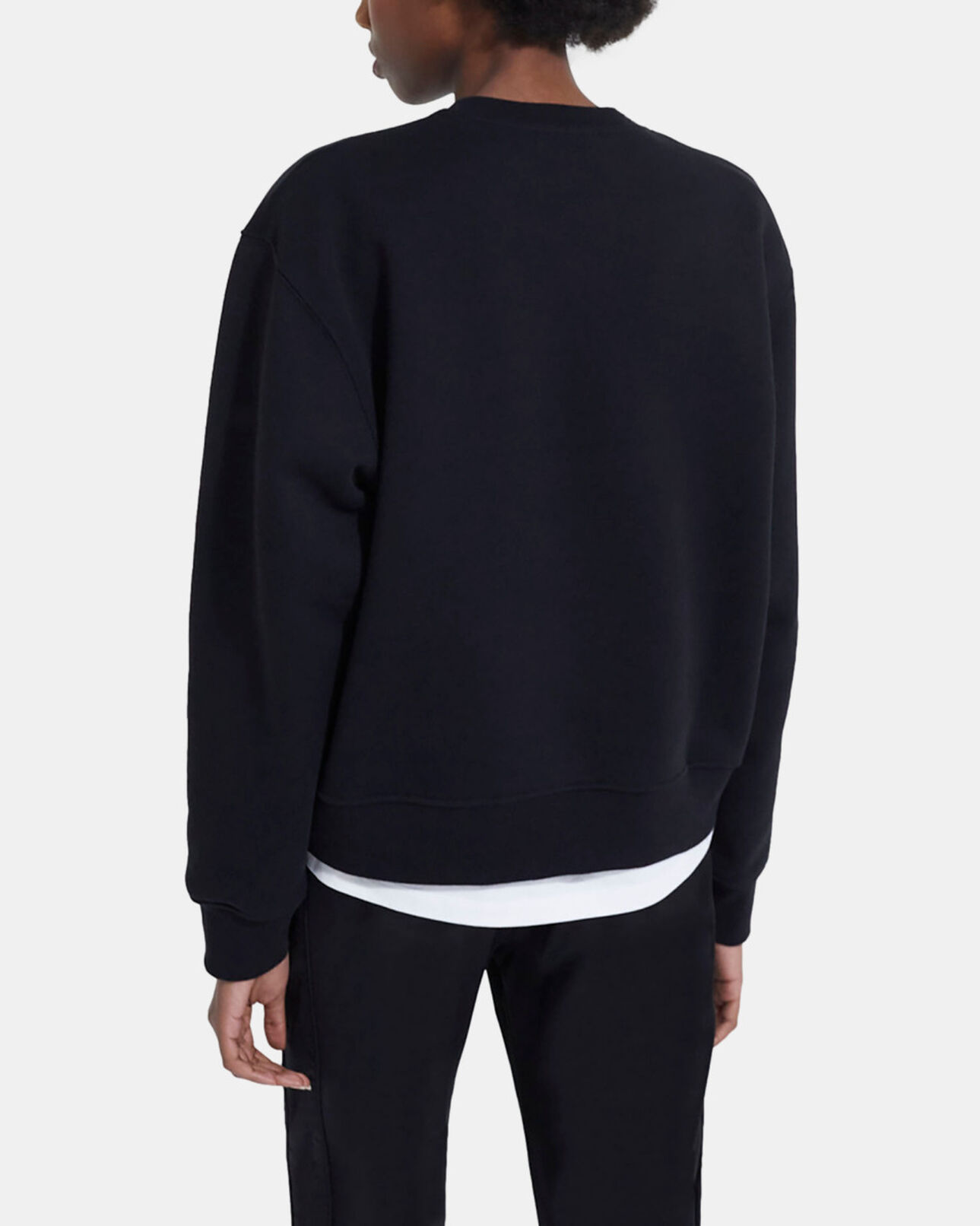 The Kooples WOMEN BLACK black screen print sweatshirt
