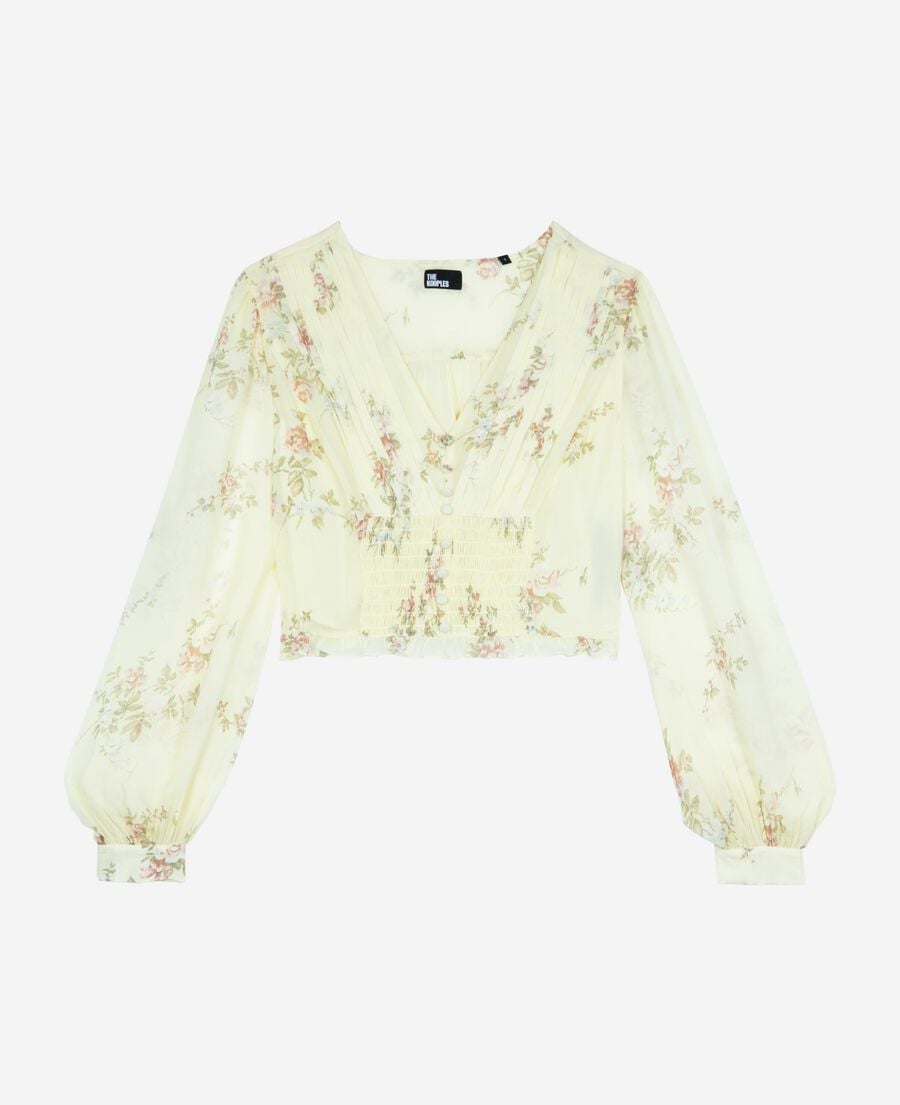 The Kooples F YELLOW yellow floral print top
