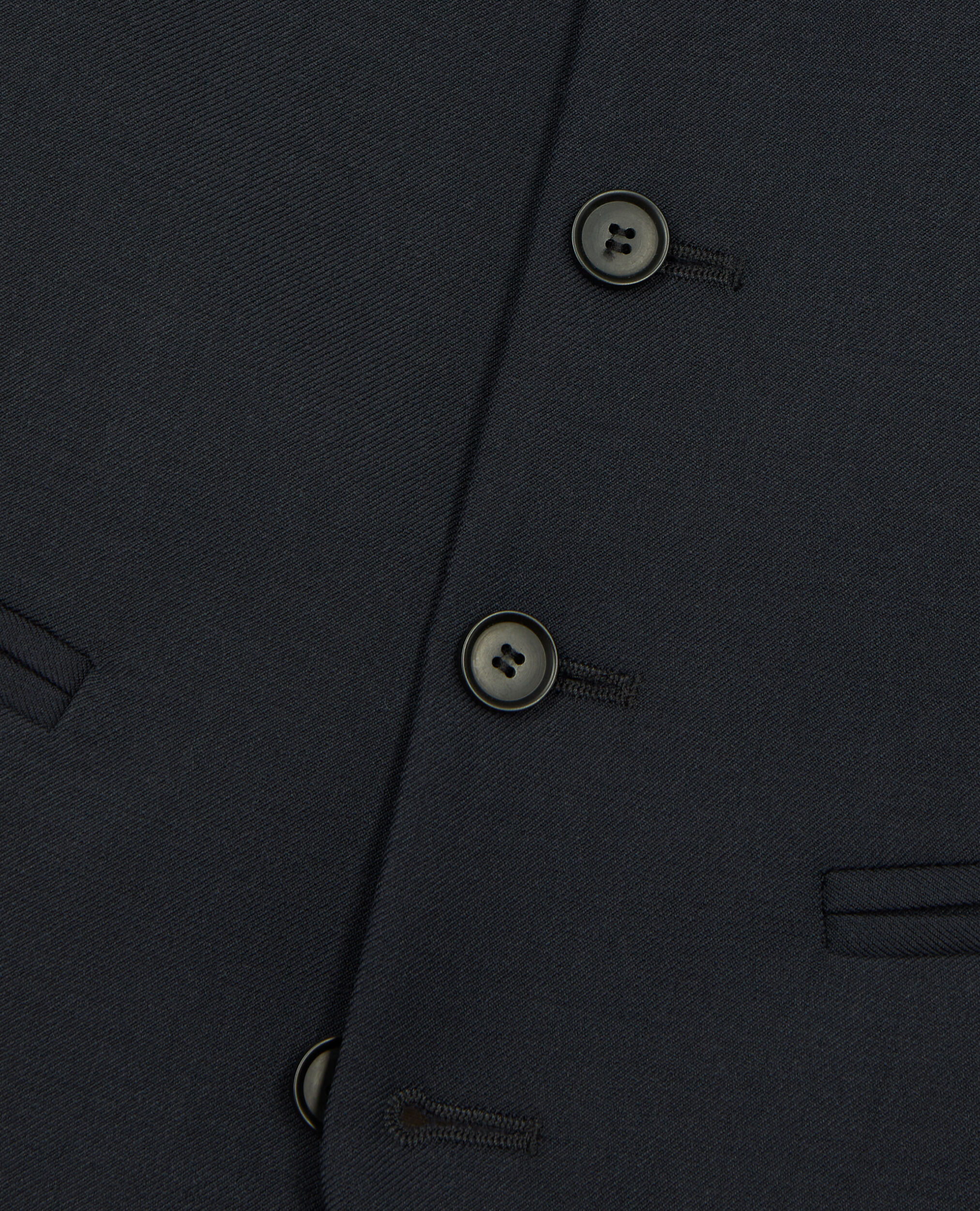 Chaleco de traje azul marino de lana, botones, DARK NAVY, hi-res image number null