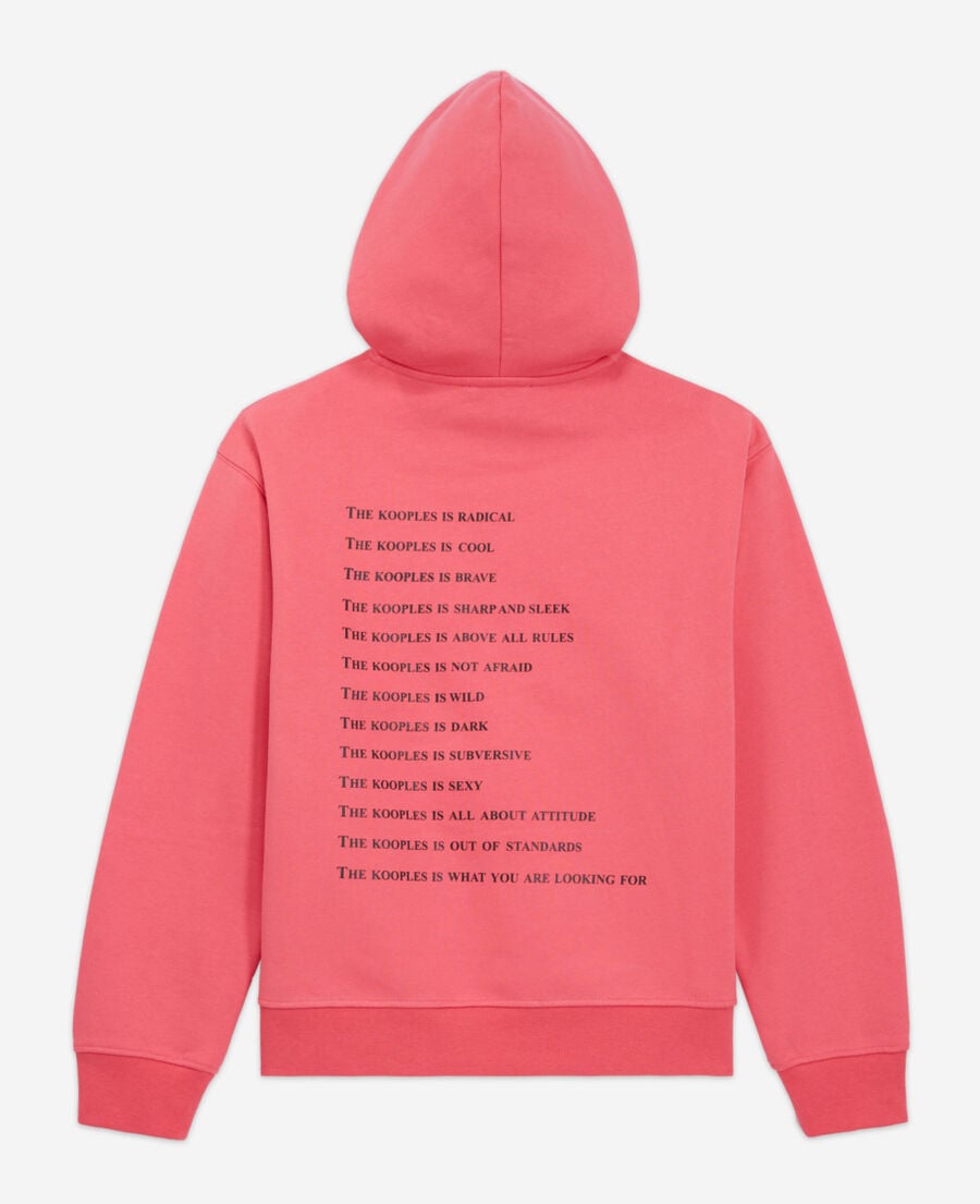 The Kooples WOMEN OLD ROSE pink what is sweatshirt