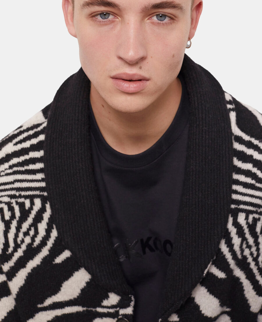 printed wool sweater