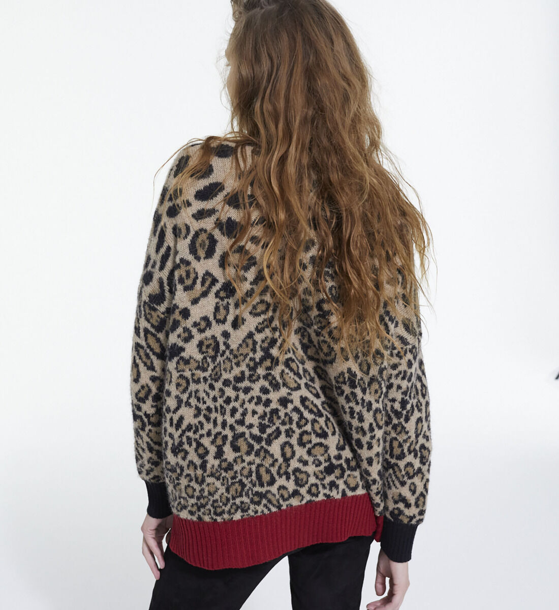 Leopard hotsell varsity sweater