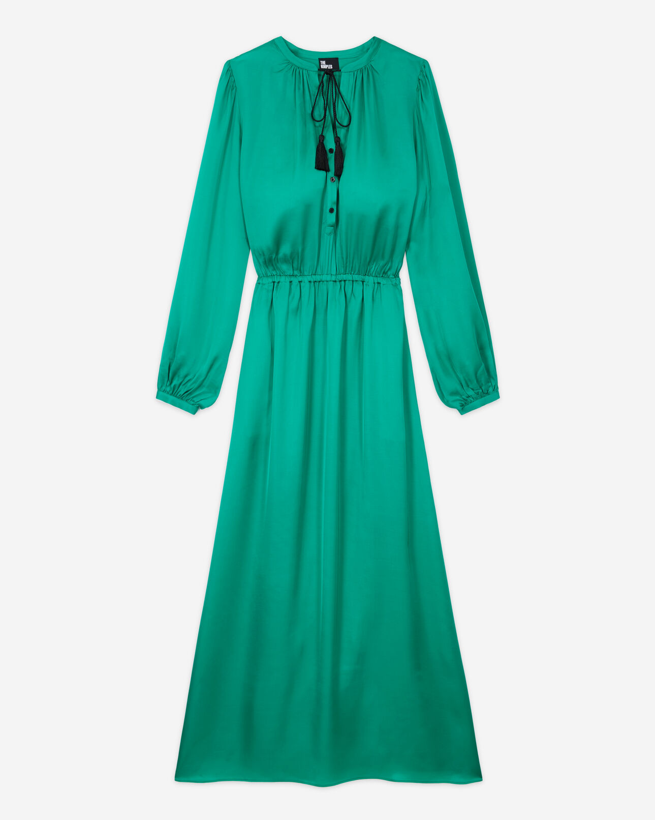 The Kooples FEMME GREEN robe longue verte