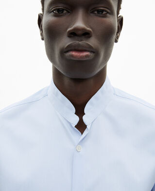 The Kooples HOMBRE LIGHT BLUE camisa cuello mao azul