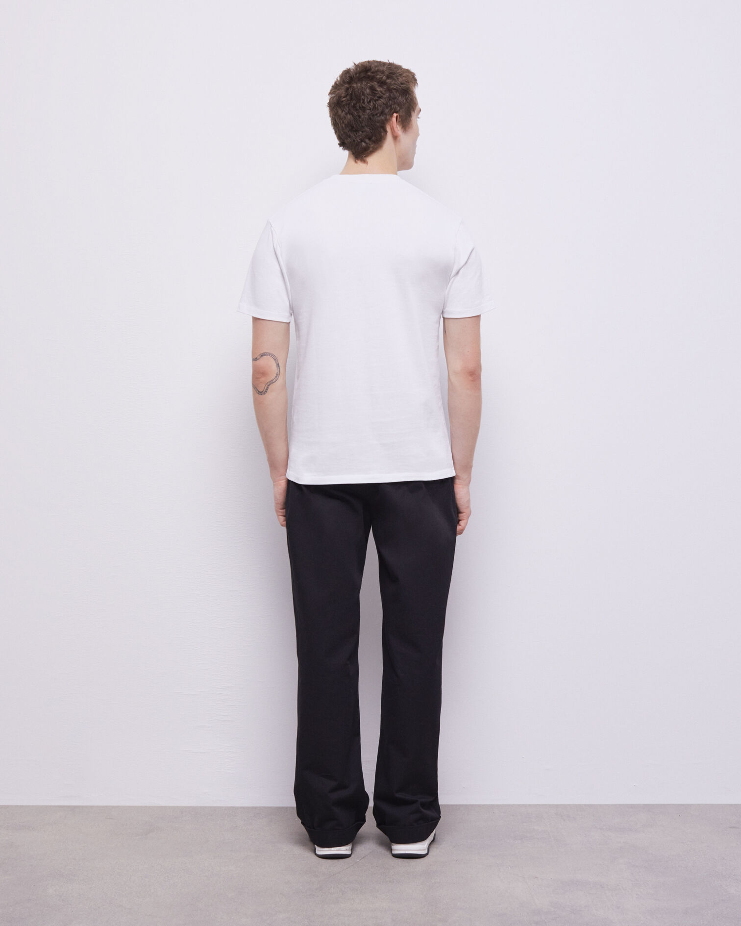 T-shirt Homme logo The Kooples blanc, WHITE, hi-res image number null