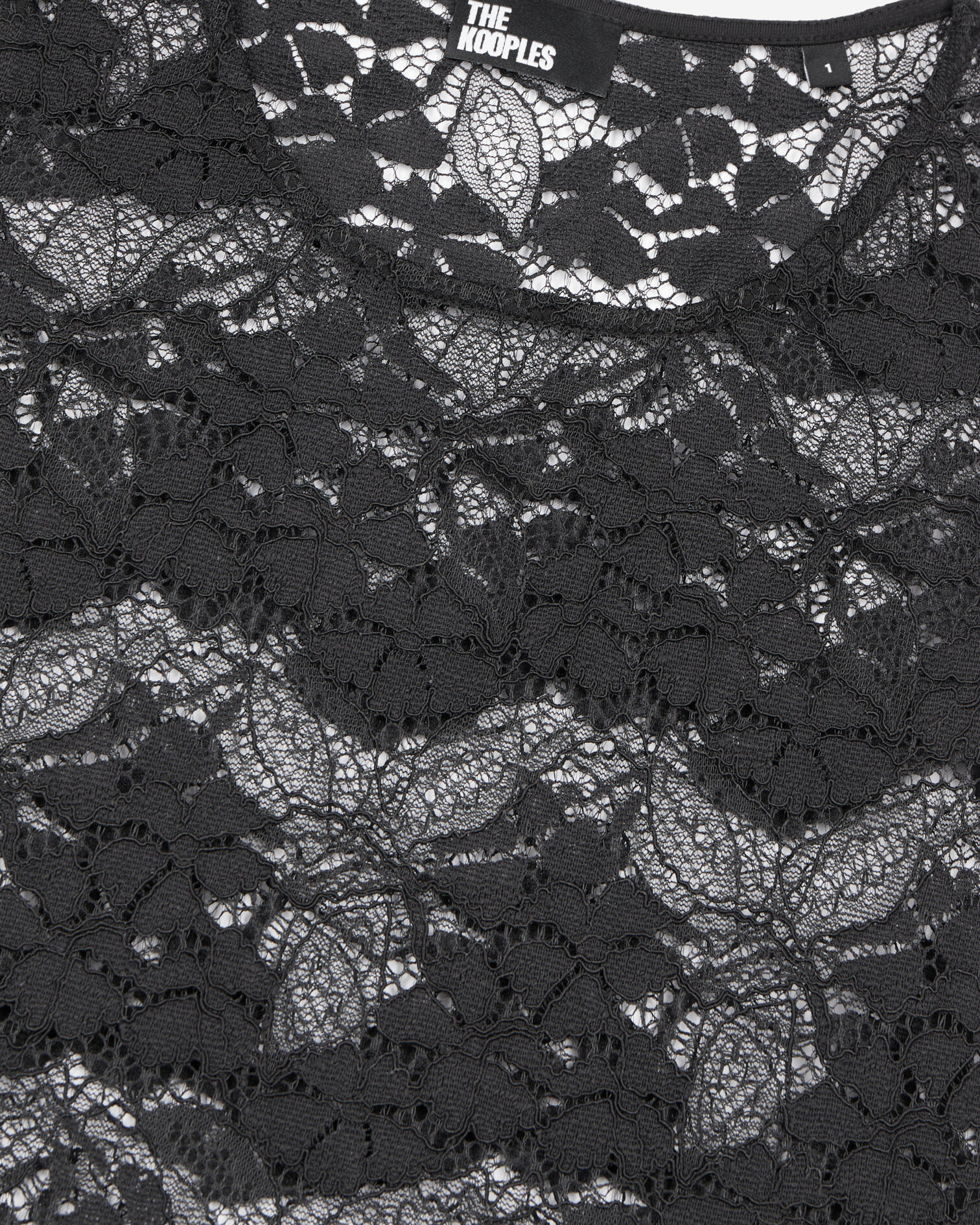 Black lace top, BLACK, hi-res image number null