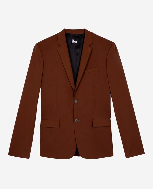 The Kooples MEN ROUILLE brown suit jacket