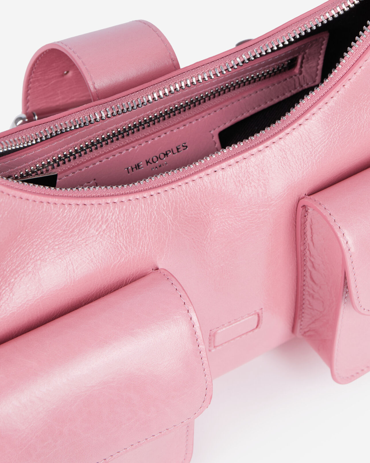 The Kooples WOMEN BABY PINK pink leather amelia bag