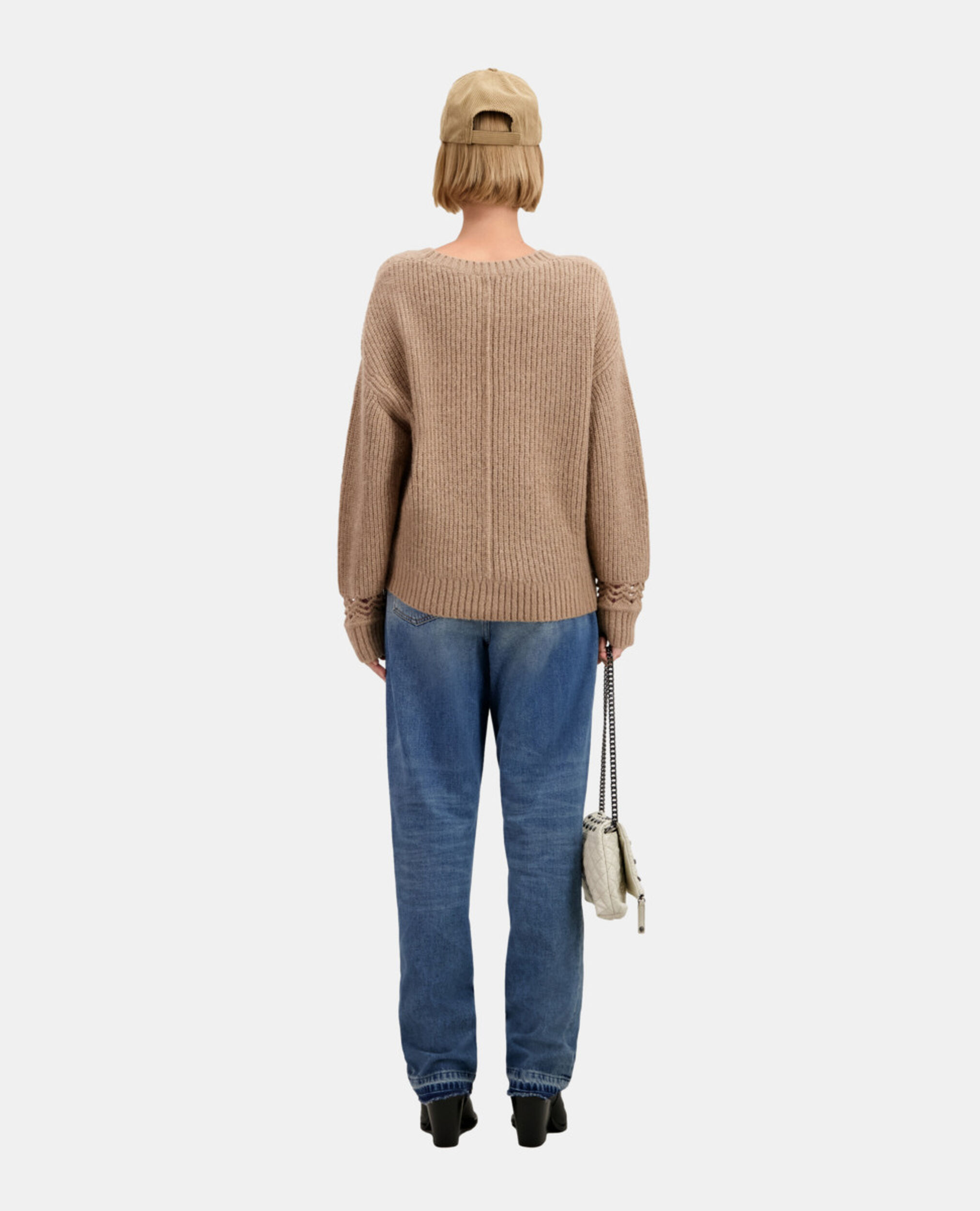 Camel wool-blend sweater, BROWN-BEIGE, hi-res image number null