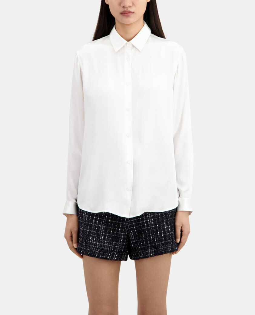 The Kooples FEMME ECRU chemise en soie &eacute;crue