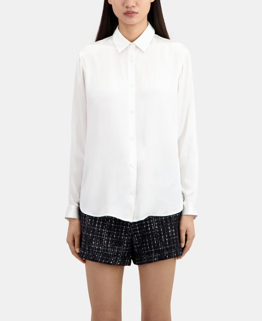 The Kooples FEMME ECRU chemise en soie &eacute;crue