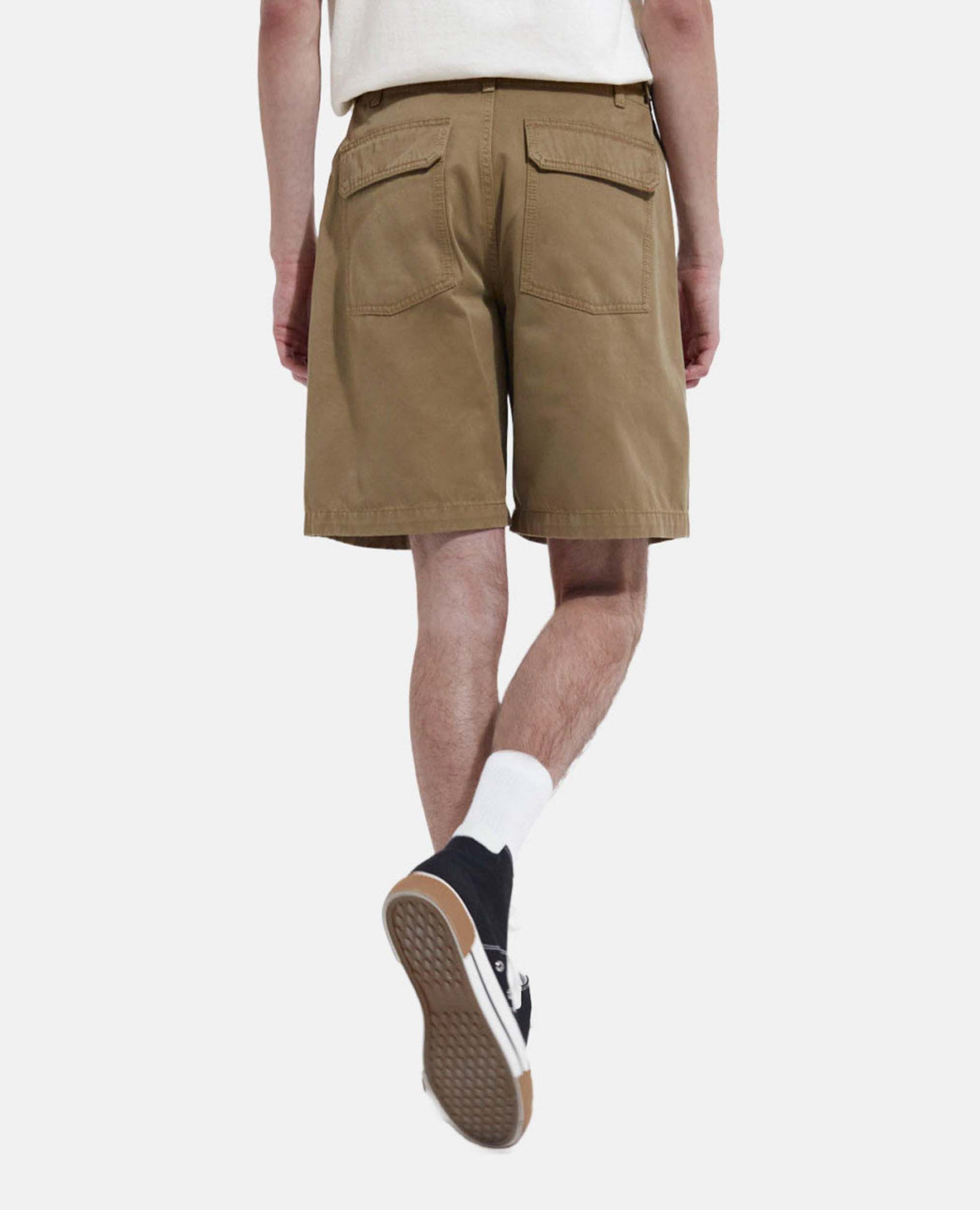 Long beige cotton shorts with four pockets The Kooples UK
