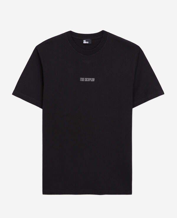 men's black t-shirt with logo