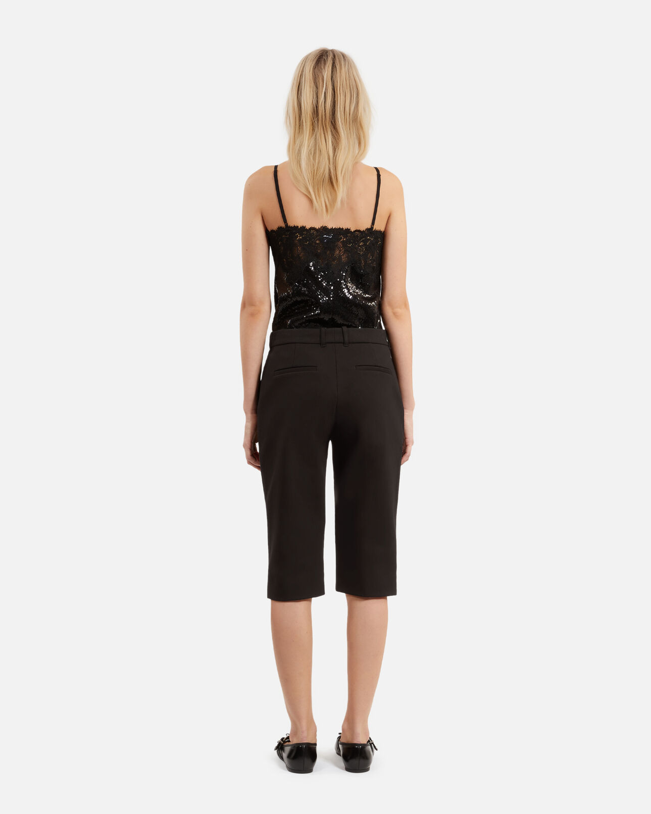 The Kooples FEMME BLACK bermuda capri noir
