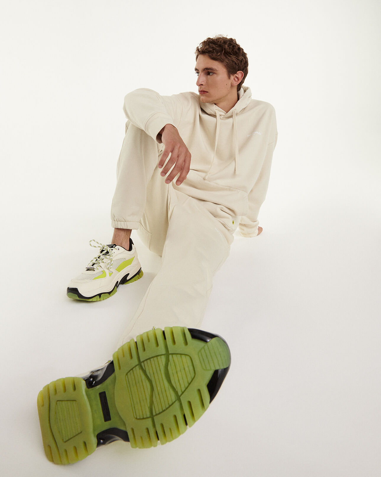 The Kooples MEN ECRU white hoodie