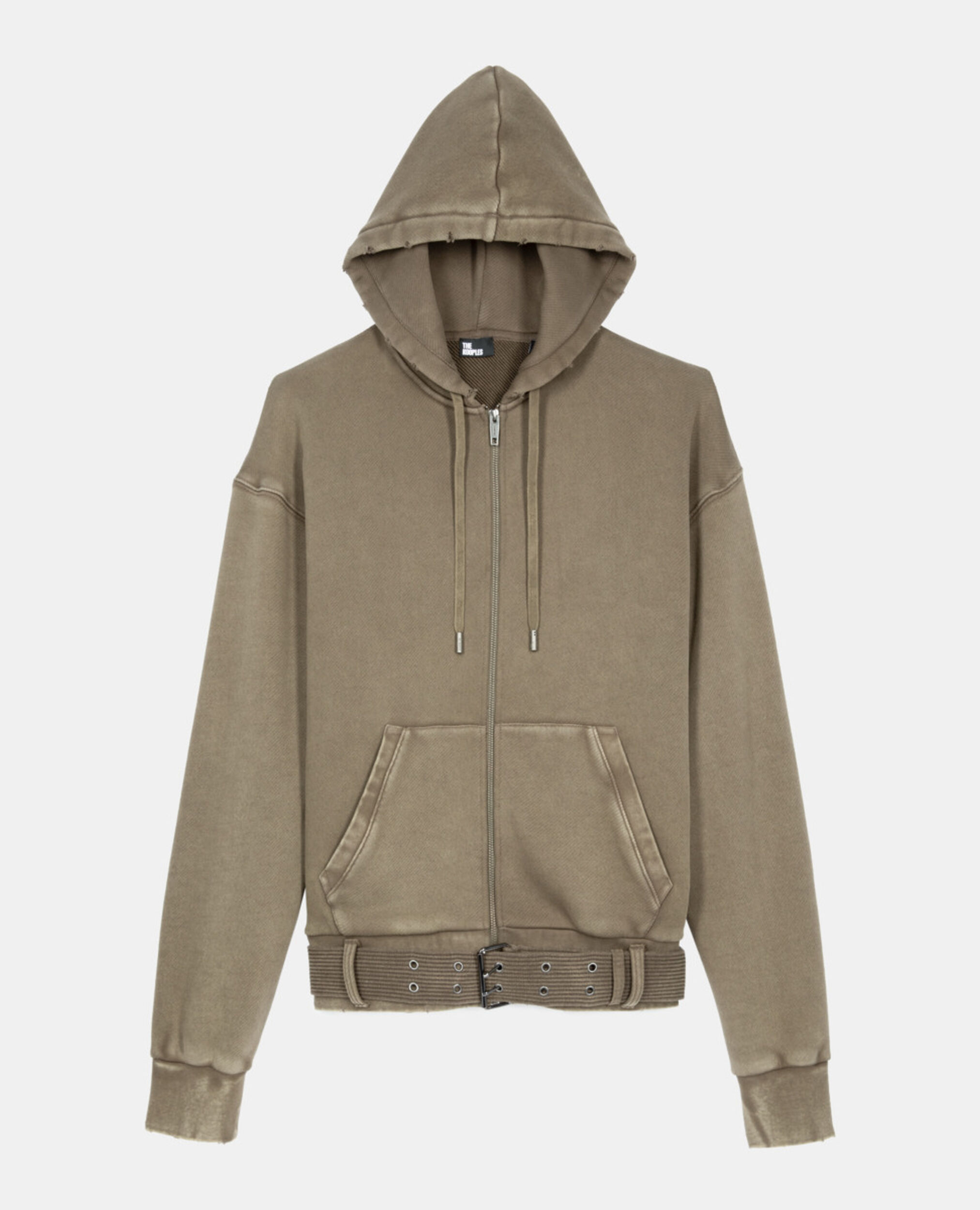 Khaki hoodie, OLIVE, hi-res image number null