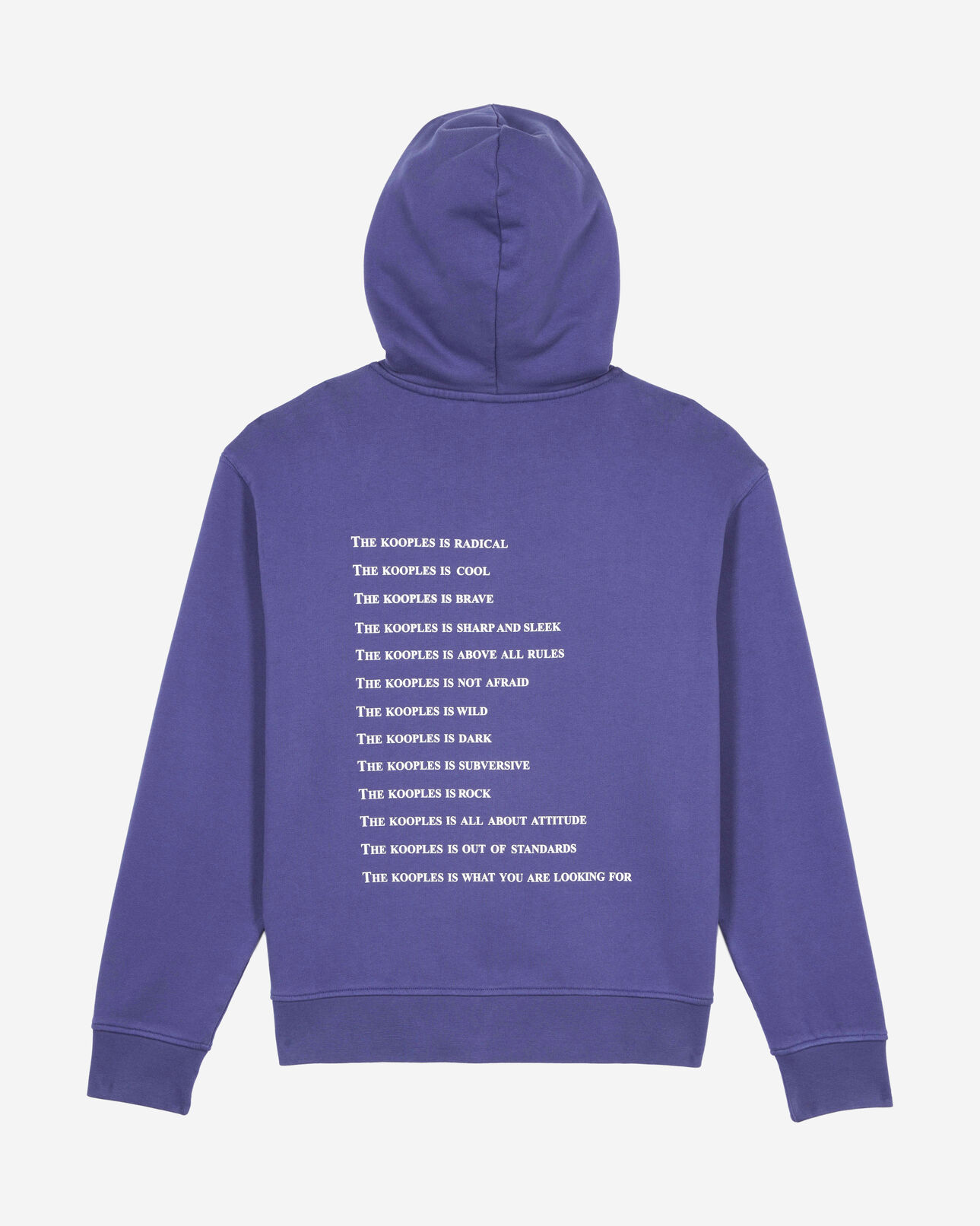 The Kooples WOMEN BLUE ATLANTIQUE what is purple hooded sweatshirt