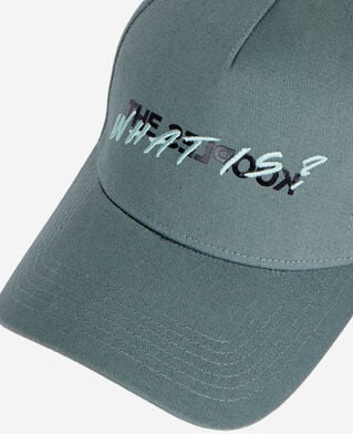 The Kooples UNISEX FOREST grüne kappe mit „what is“- schriftzug
