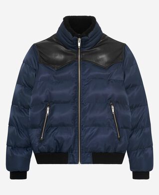 The Kooples HERREN NAVY daunenjacke mit wasserabweisender behandlung marine
