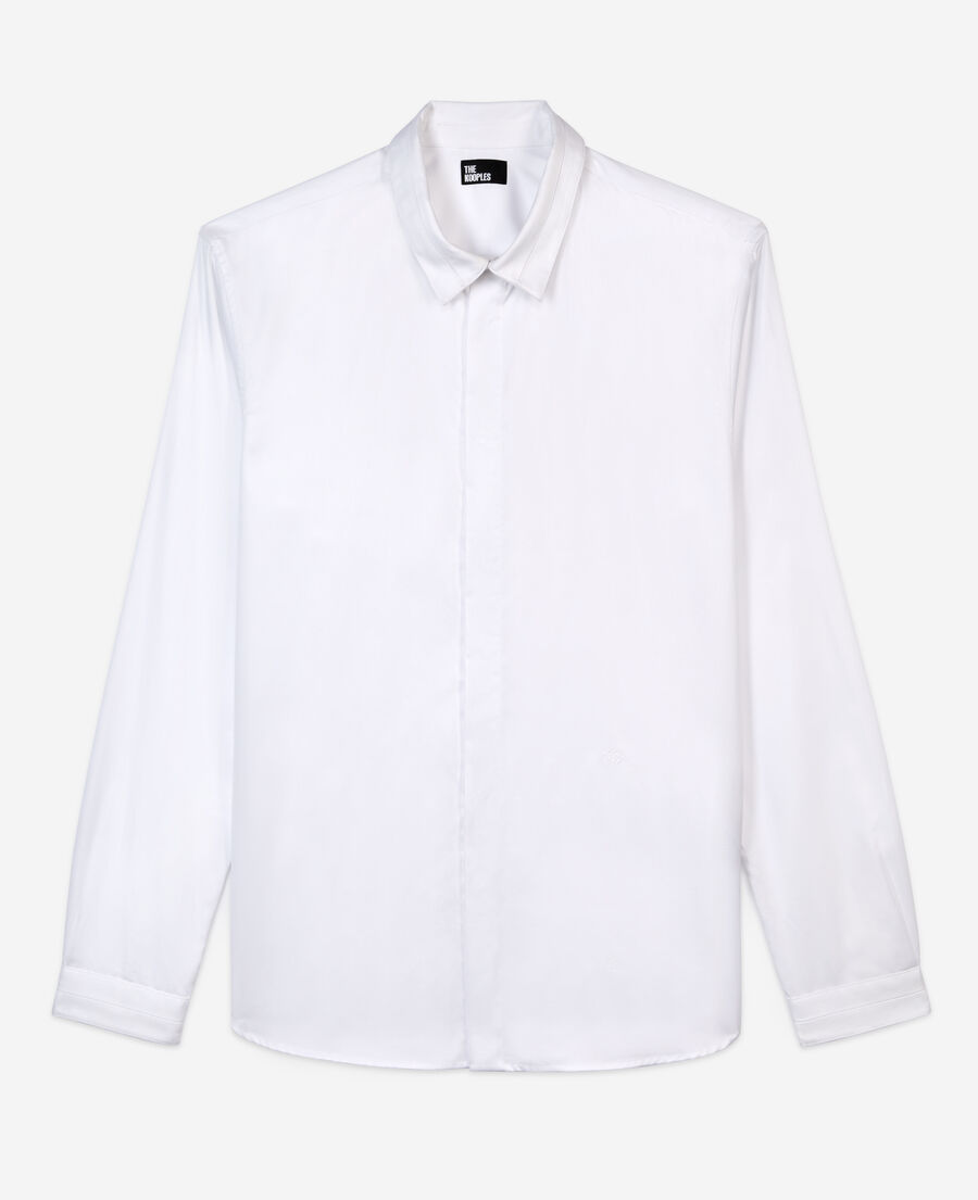 weißes hemd aus smart-twill