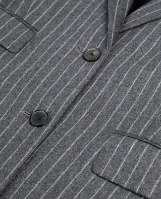 The Kooples FEMME LIGHT GREY veste tailleur &agrave; rayures