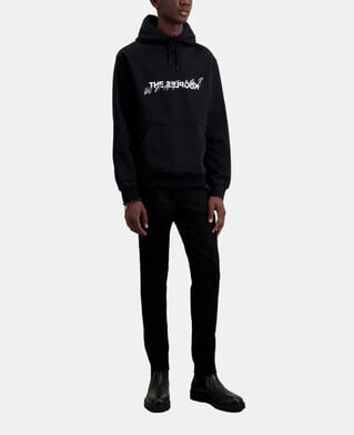 The Kooples MEN BLACK men's black what is sweatshirt