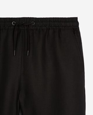 The Kooples HERREN BLACK gerade geschnittene hose schwarz