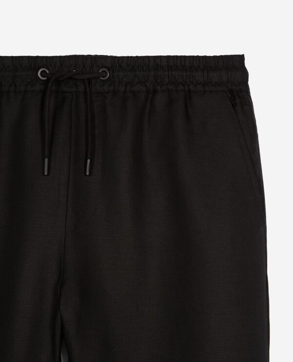 The Kooples MEN BLACK black straight-leg pants