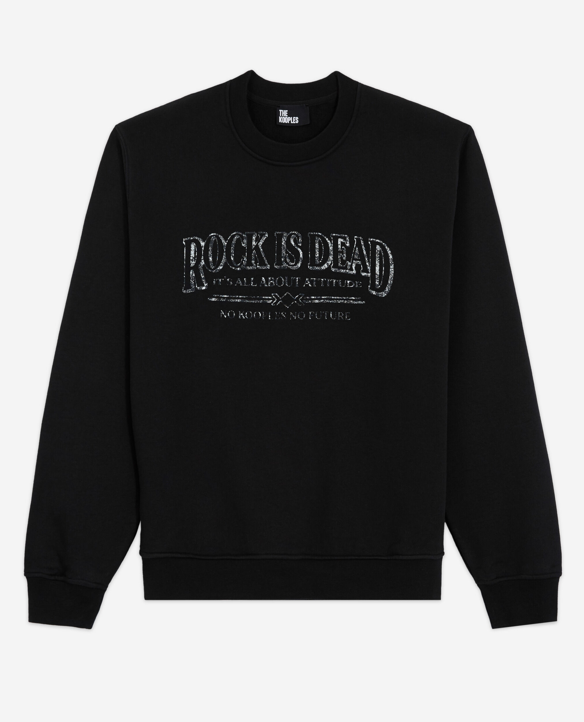 Gray sweatshirt, BLACK WASHED, hi-res image number null