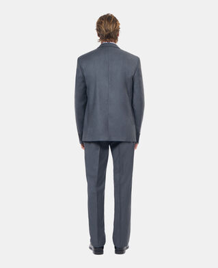 The Kooples HOMME LIGHT GREY MEL/WHITE veste de costume en flanelle grise
