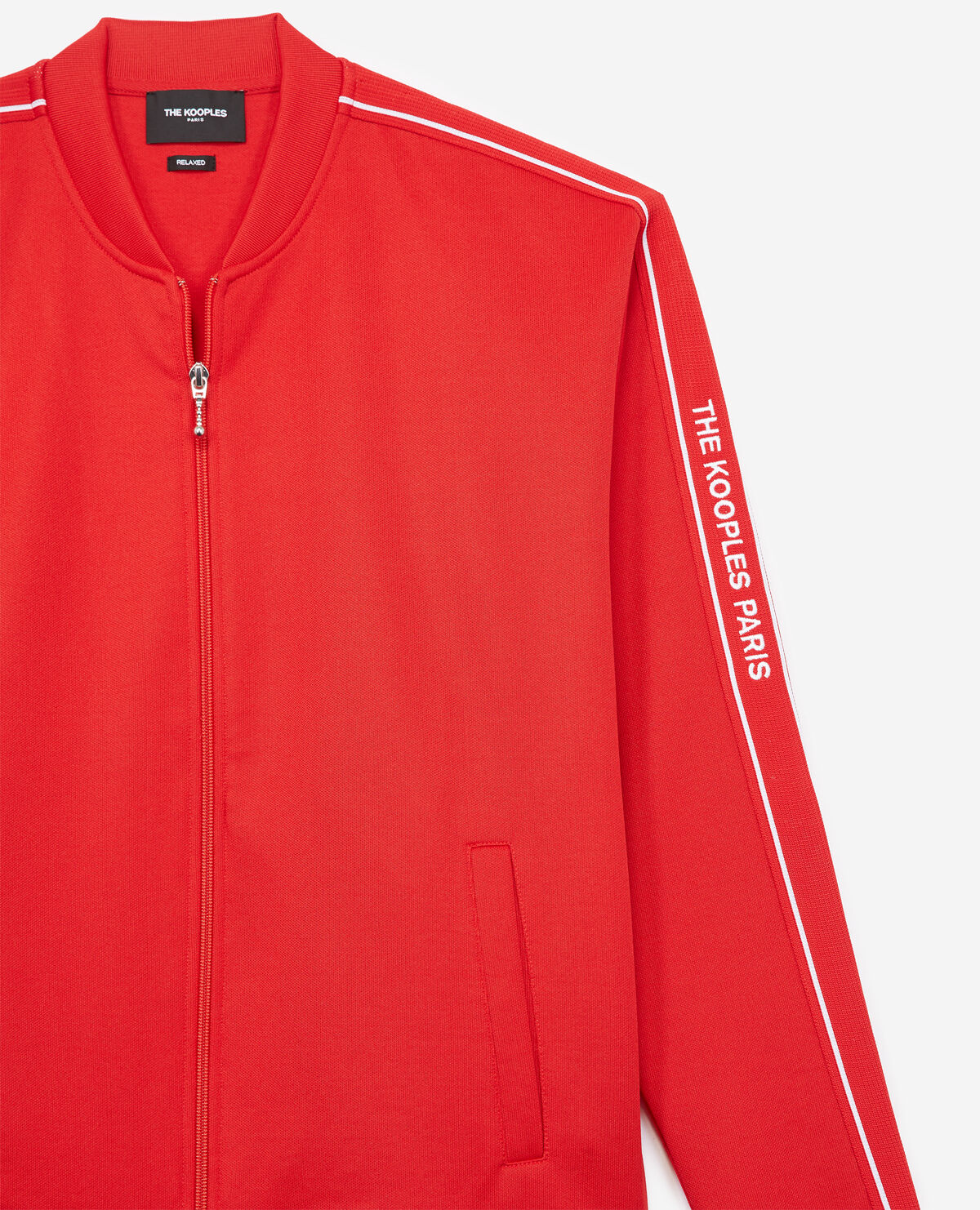 Off white red outlet track jacket