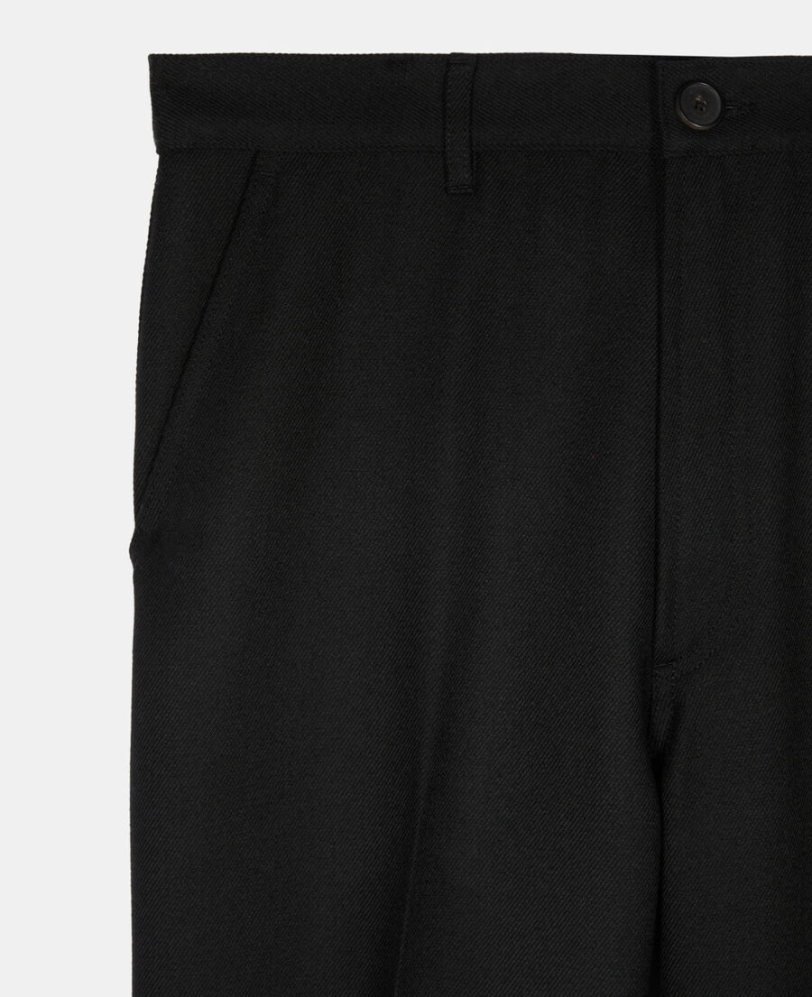 The Kooples MEN BLACK black wool trousers