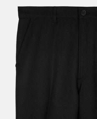 The Kooples MEN BLACK black wool trousers