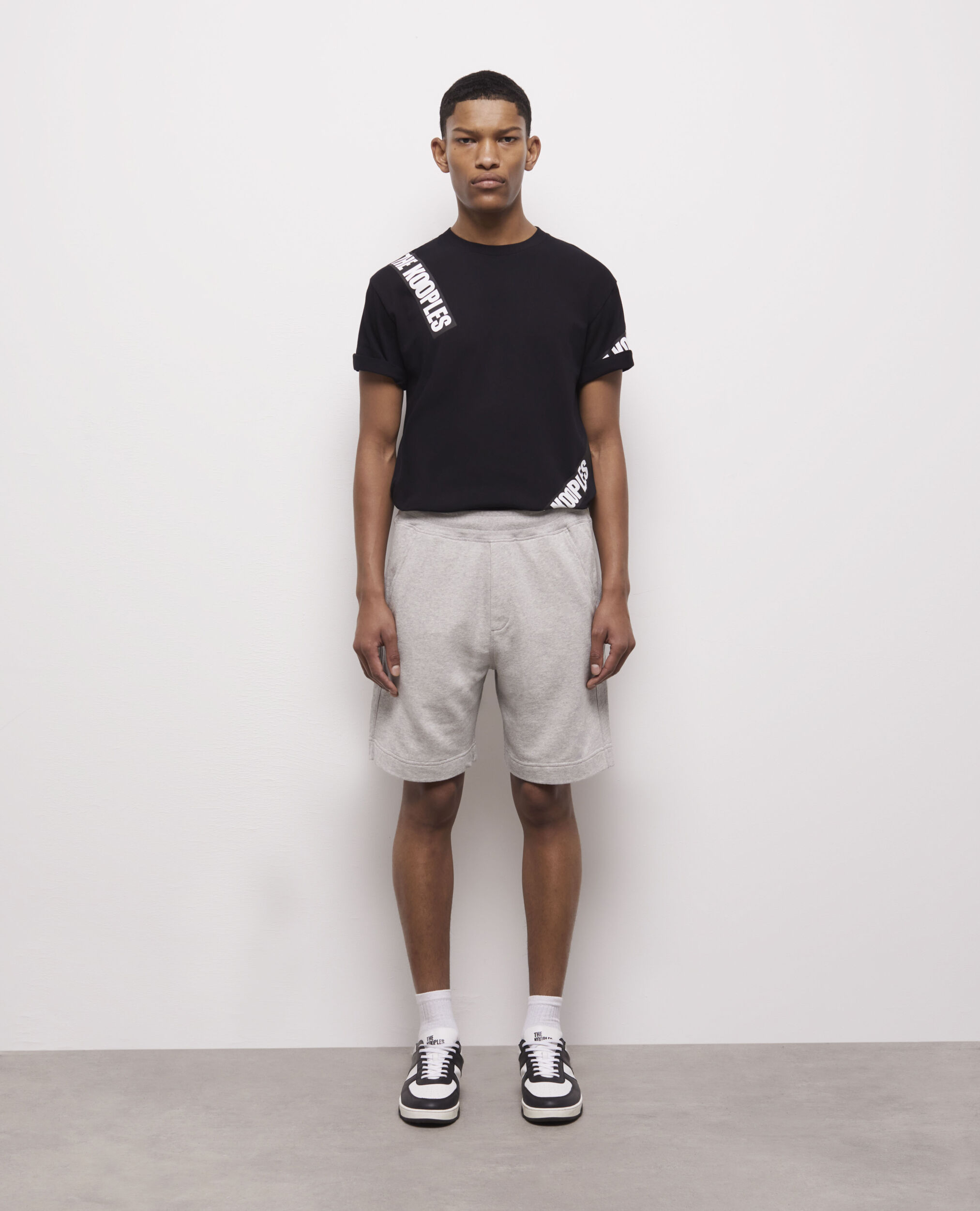 Light gray fleece shorts The Kooples Canada