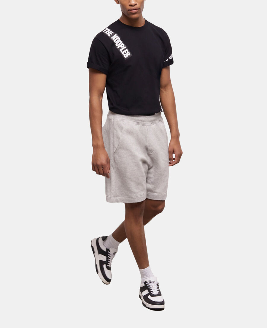 pantalones cortos muletón gris claro
