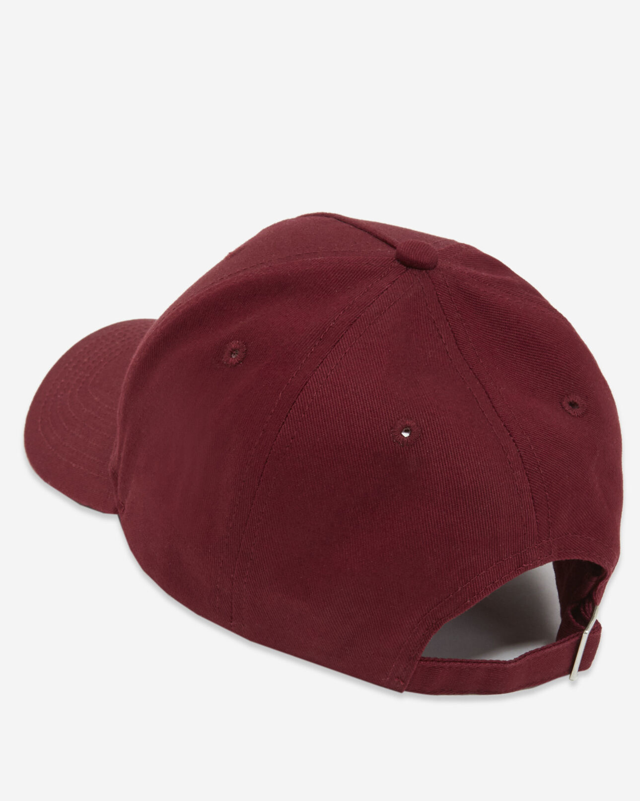 The Kooples MIXTA BURGUNDY gorra algodón burdeos logotipo glossy