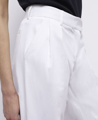 The Kooples FEMME WHITE pantalon large blanc