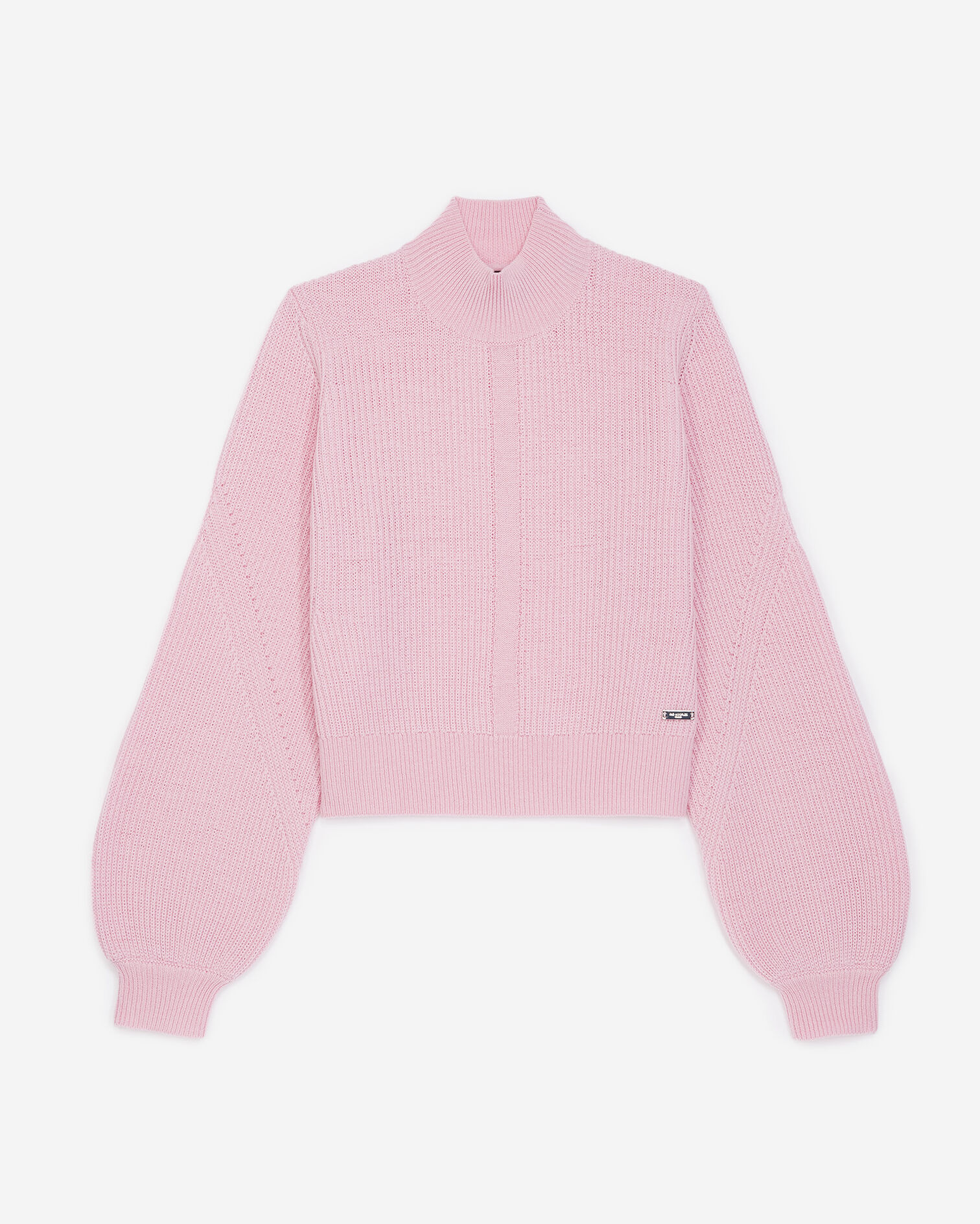 Roomy light pink sweater in merino wool, PINK, hi-res image number null