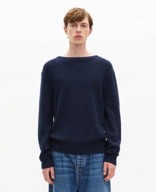 The Kooples H NAVY navy boat-neck sweater