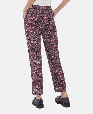 The Kooples F BLACK - RED straight printed pants