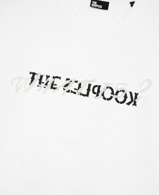 The Kooples FEMME WHITE t-shirt what is avec perles blanc