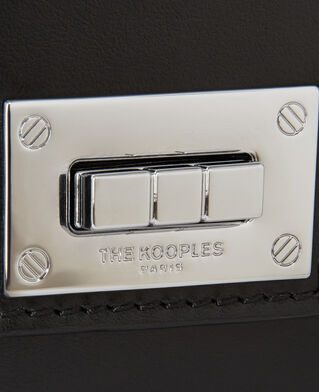 The Kooples WOMEN BLACK BRUT small emily chaine bag in black leather