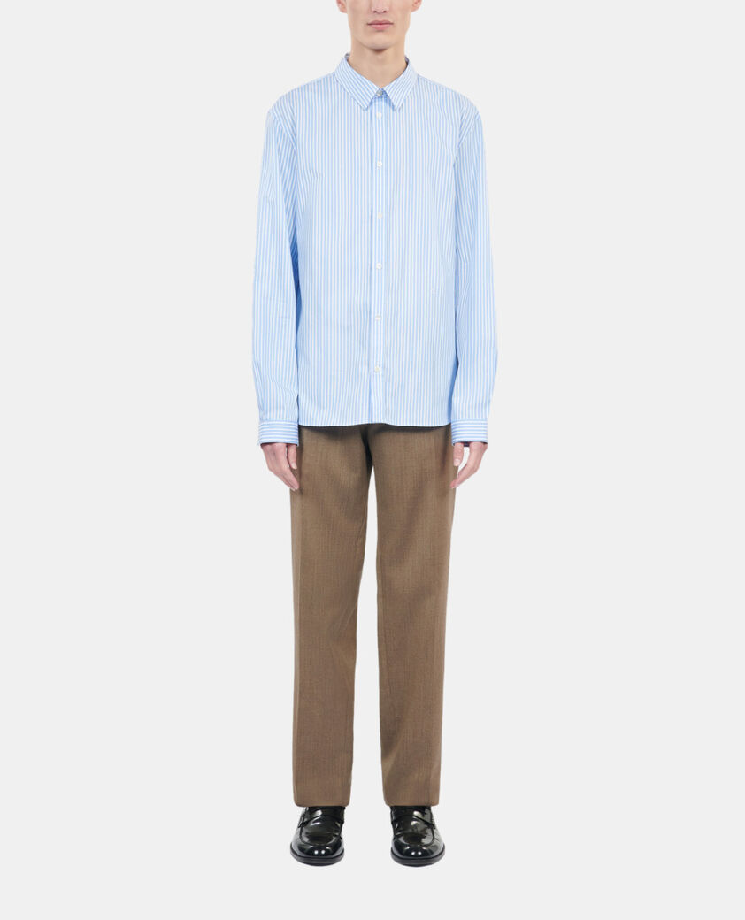 The Kooples MEN BLUE WHITE formal striped shirt