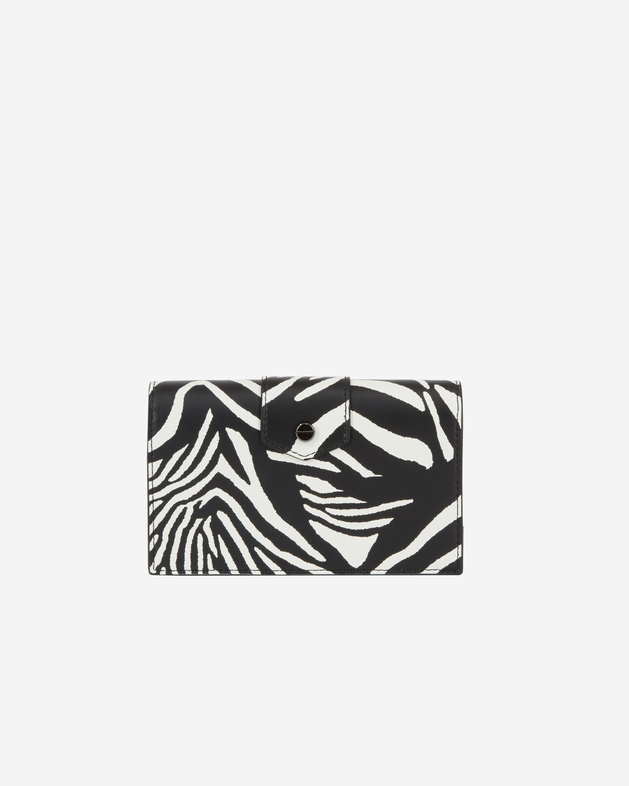 The Kooples FEMME BLACK / WHITE pochette emily small zèbre