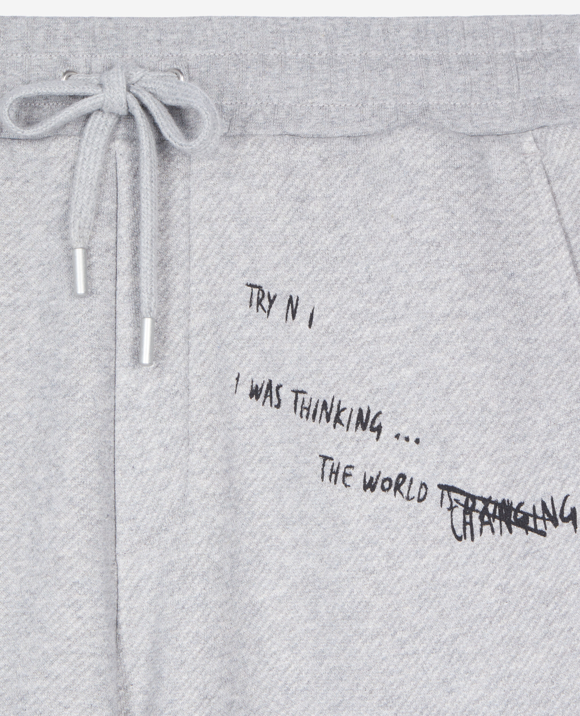Bas de jogging avec sérigraphie gris, STONE GREY, hi-res image number null
